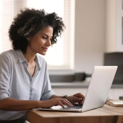 Clinician attending a live EMDR continuing education webinar on racial trauma